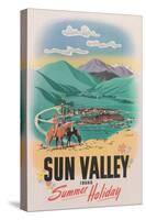 Travel Poster for Sun Valley-null-Stretched Canvas