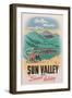 Travel Poster for Sun Valley-null-Framed Art Print