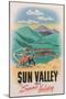 Travel Poster for Sun Valley-null-Mounted Art Print