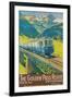 Travel Poster for Swiss Railway-null-Framed Art Print