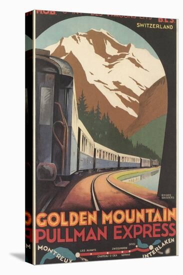 Travel Poster for Swiss Trains-null-Stretched Canvas