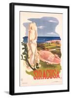 Travel Poster for Syracuse, Sicily-null-Framed Art Print