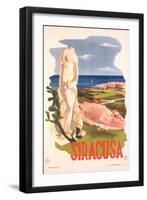 Travel Poster for Syracuse, Sicily-null-Framed Art Print