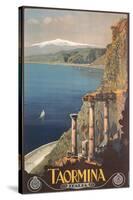 Travel Poster for Taormina-null-Stretched Canvas