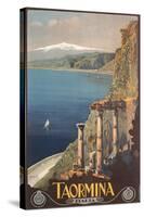 Travel Poster for Taormina-null-Stretched Canvas