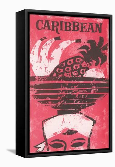 Travel Poster for the Caribbean-null-Framed Stretched Canvas