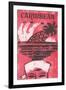 Travel Poster for the Caribbean-null-Framed Art Print