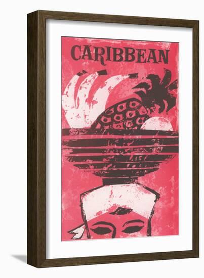 Travel Poster for the Caribbean-null-Framed Art Print