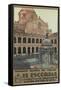 Travel Poster for the Escorial, Spain-Found Image Press-Framed Stretched Canvas