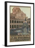 Travel Poster for the Escorial, Spain-Found Image Press-Framed Giclee Print