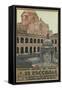 Travel Poster for the Escorial, Spain-Found Image Press-Framed Stretched Canvas