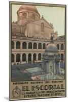 Travel Poster for the Escorial, Spain-Found Image Press-Mounted Premium Giclee Print