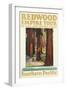 Travel Poster for the Redwood Empire-Found Image Press-Framed Giclee Print