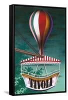 Travel Poster for Tivoli-null-Framed Stretched Canvas