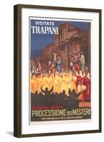 Travel Poster for Trapani-null-Framed Art Print