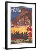 Travel Poster for Trapani-null-Framed Art Print