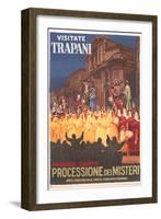 Travel Poster for Trapani-null-Framed Art Print