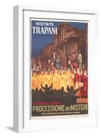 Travel Poster for Trapani-null-Framed Art Print