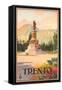 Travel Poster for Trento-null-Framed Stretched Canvas