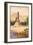 Travel Poster for Trento-null-Framed Art Print