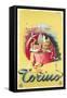 Travel Poster for Turin-null-Framed Stretched Canvas