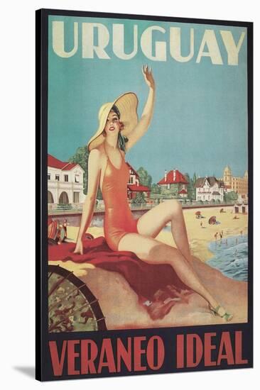 Travel Poster for Uruguay-Found Image Press-Stretched Canvas