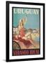 Travel Poster for Uruguay-Found Image Press-Framed Giclee Print