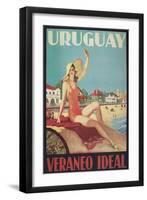 Travel Poster for Uruguay-Found Image Press-Framed Giclee Print