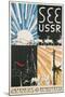 Travel Poster for USSR-null-Mounted Art Print
