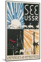 Travel Poster for USSR-null-Mounted Art Print