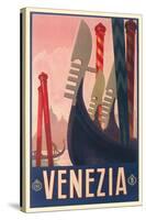 Travel Poster for Venice-null-Stretched Canvas