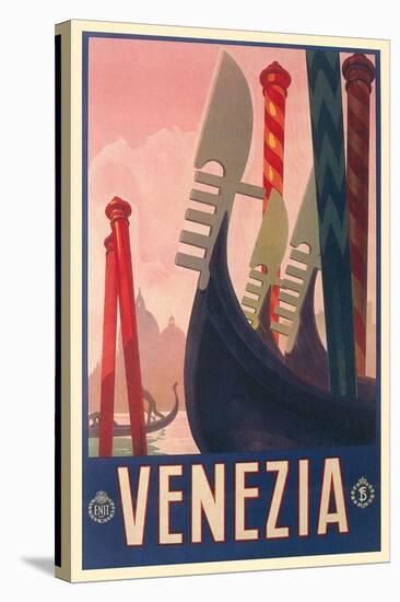 Travel Poster for Venice-null-Stretched Canvas