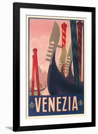 Travel Poster for Venice-null-Framed Art Print