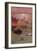 Travel Poster for Versailles-null-Framed Art Print