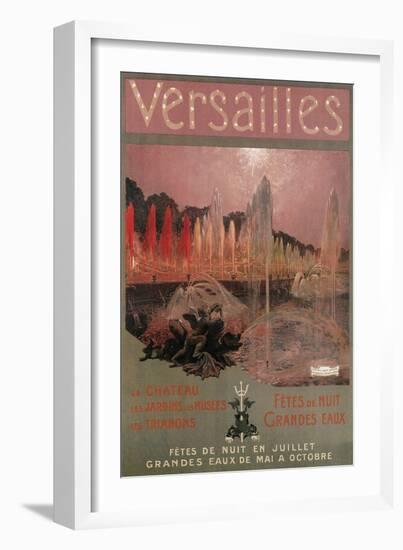 Travel Poster for Versailles-null-Framed Art Print