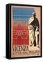Travel Poster for Vicenza-null-Framed Stretched Canvas