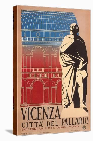 Travel Poster for Vicenza-null-Stretched Canvas