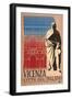 Travel Poster for Vicenza-null-Framed Art Print