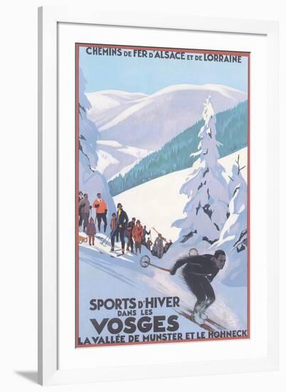 Travel Poster for Vosges-null-Framed Art Print