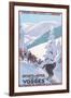 Travel Poster for Vosges-null-Framed Art Print