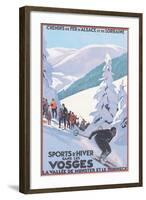 Travel Poster for Vosges-null-Framed Art Print