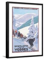 Travel Poster for Vosges-null-Framed Art Print