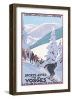 Travel Poster for Vosges-null-Framed Art Print