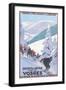 Travel Poster for Vosges-null-Framed Art Print