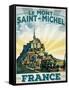 Travel Poster - France-The Saturday Evening Post-Framed Stretched Canvas