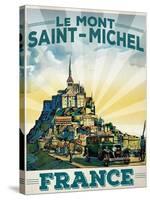 Travel Poster - France-The Saturday Evening Post-Stretched Canvas