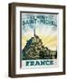 Travel Poster - France-The Saturday Evening Post-Framed Giclee Print