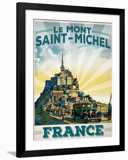 Travel Poster - France-The Saturday Evening Post-Framed Giclee Print