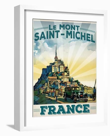 Travel Poster - France-The Saturday Evening Post-Framed Giclee Print