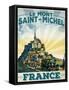 Travel Poster - France-The Saturday Evening Post-Framed Stretched Canvas